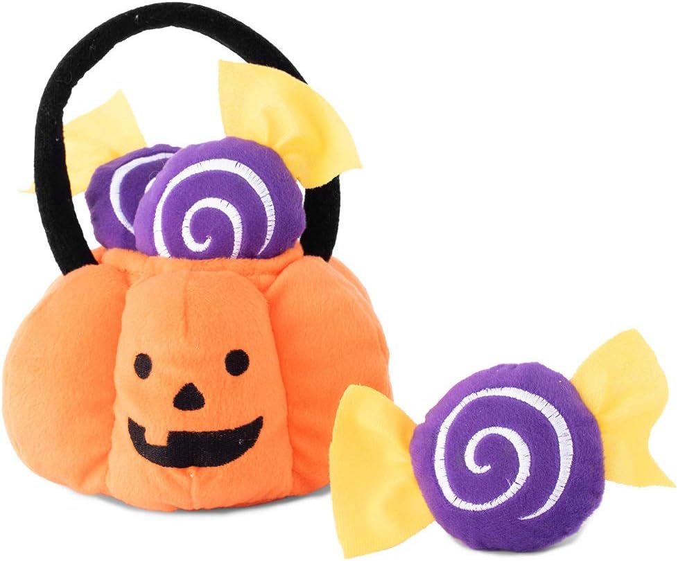 ZippyPaws Halloween Burrow – Trick or Treat Basket